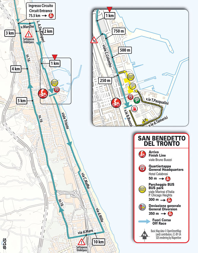 Arrivo/Finish Tappa 7 Tirreno-Adriatico 2023
