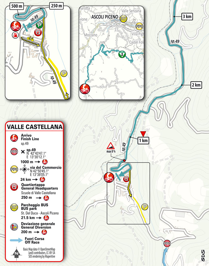 Arrivo/Finish Tappa 5 Tirreno Adriatico 2024